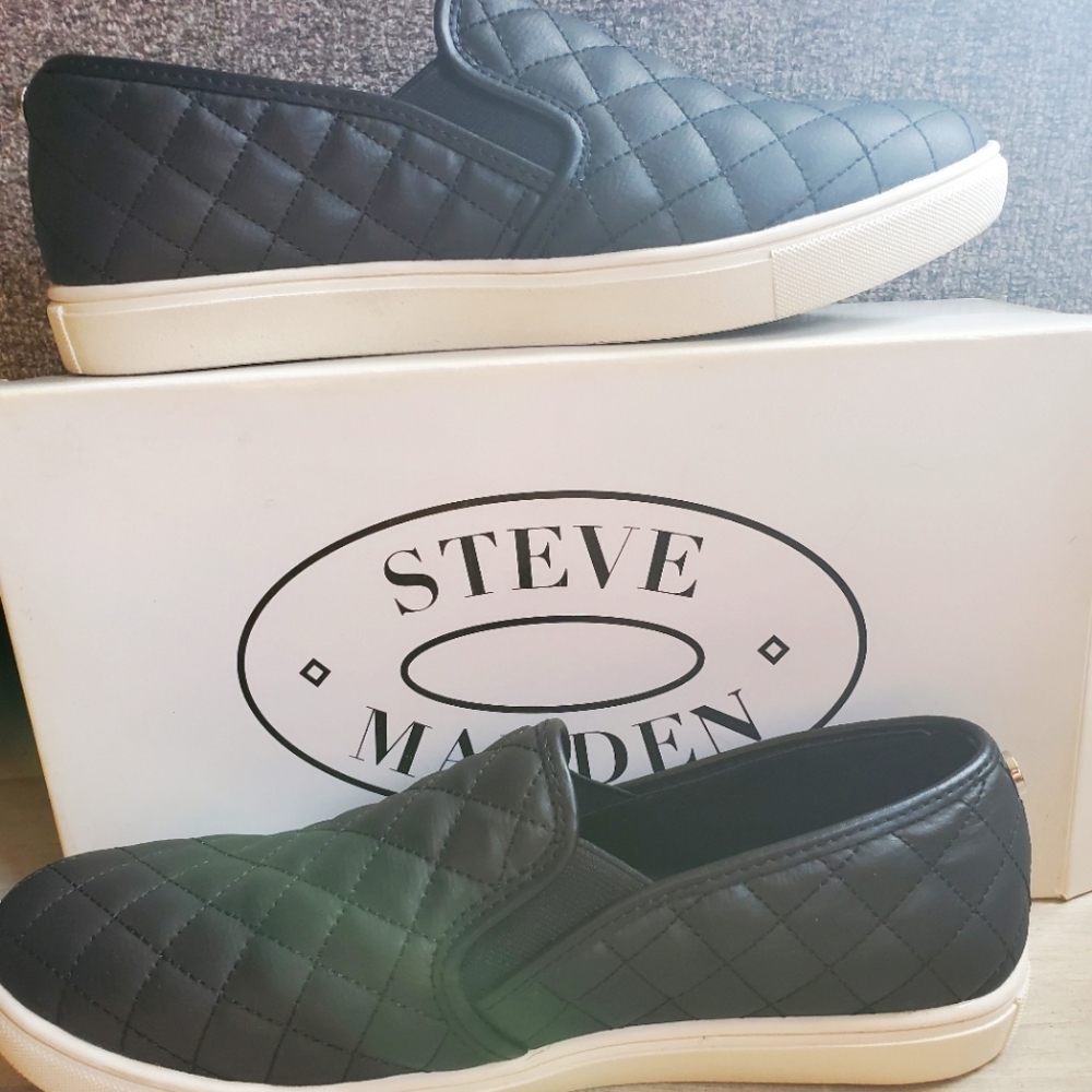Black Steve Madden Slip on Sneaker